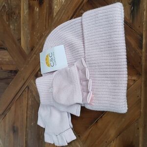 GIRLS Hat & Gloves C&C California